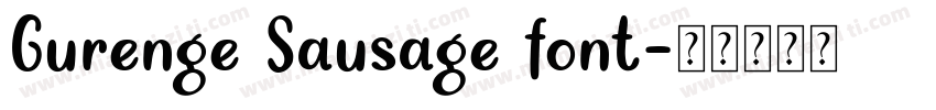 Gurenge Sausage font字体转换